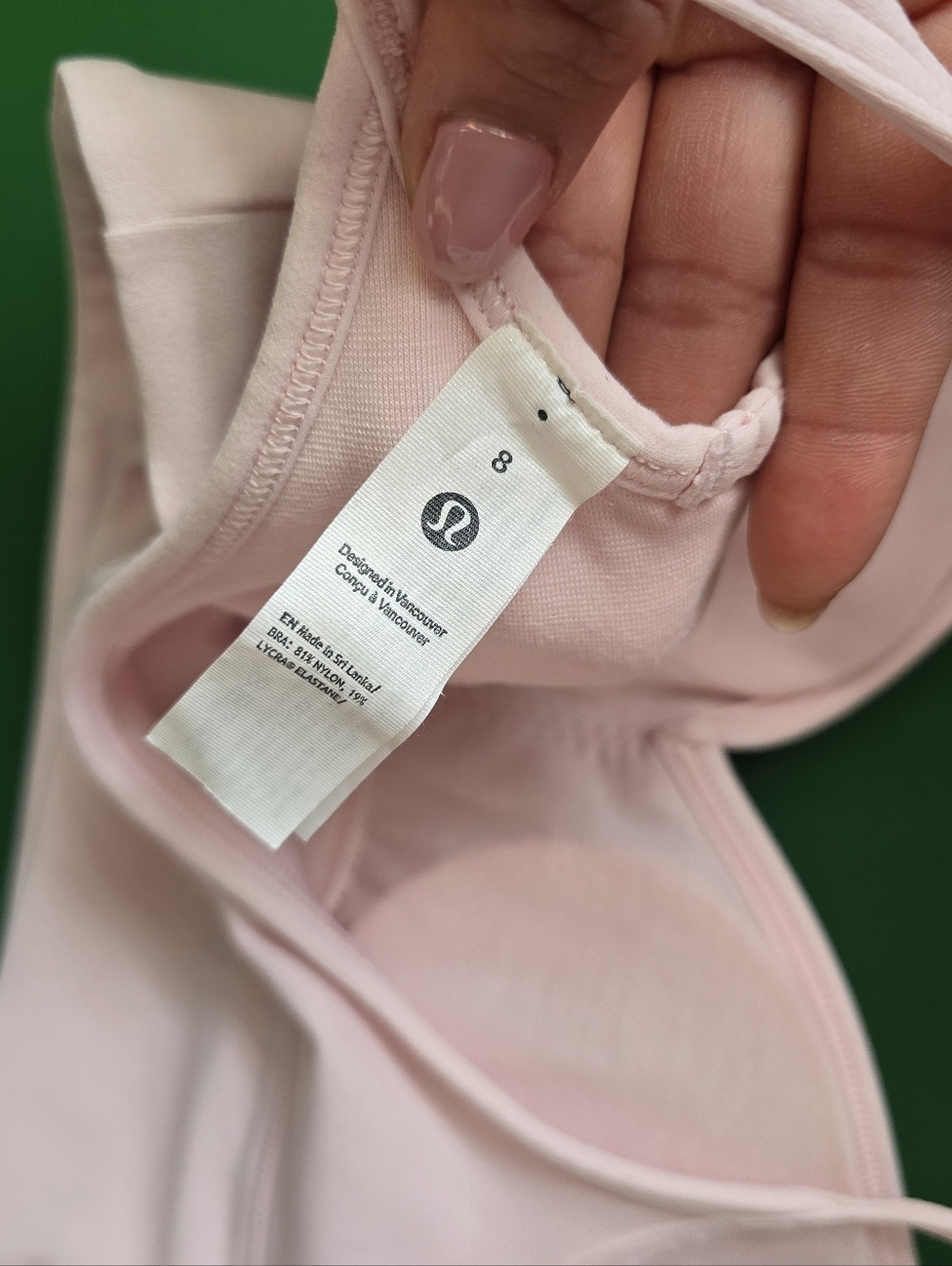 Lululemon Strawberry Milkshake Sweetheart Sports Bra